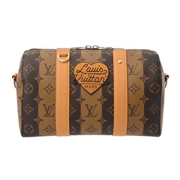 LOUIS VUITTON Louis Vuitton Monogram Stripe LV Squared City Keepall Brown M45... - Picture 2 of 11